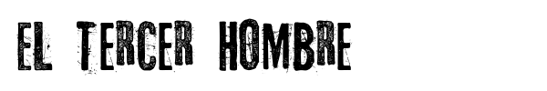 El tercer hombre font preview